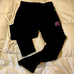 Workout pants/joggers, zipper ankle, elastic and tie waist, ladies medium